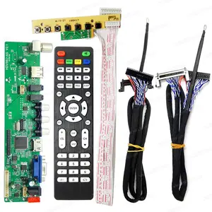 V29V56V59 HDV56U-AS V2.1 Универсальный ТВ контроллер плата драйвера с ТВ/PC/VGA USB клавиатура кабель низковольтной дифференциальной передачи сигналов