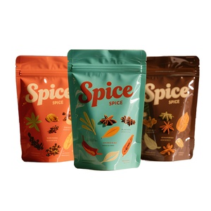 Sachet personnalisé imprimé pour snacks sains, sac refermable à fond plat pour biscuits végétaliens sans gluten biologiques à base de <span class=keywords><strong>caroube</strong></span>, pour le stockage en détail - Product Image 3