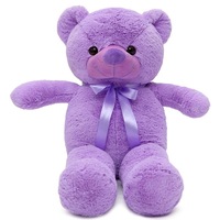 Nouvelle conception d'ours en peluche violet gras, ours en peluche classique de qualité, jouets en peluche pour Noël et la Saint-Valentin, vente en gros