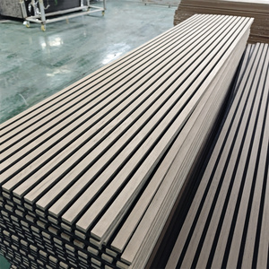 Pannello Acustico Decorativo in <span class=keywords><strong>Legno</strong></span> a Doghe, Pannello Acustico Professionale in Impiallacciatura di <span class=keywords><strong>Legno</strong></span> Lineare per <span class=keywords><strong>Rivestimento</strong></span> di Soffitti e Pareti di Ristoranti - Product Image 4