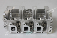 Conjunto de Cabeza de Cilindro de Motor de Aluminio 96316210 F8CV 0.8L 6V Compatible con Matiz Tico Spark Aveo Motor de 3 Cilindros