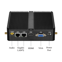 Helorpc Fanless Mini Pc Core I3 5005U Dual RS232 Dual LAN Industrial Desktop 12V Mini Computer