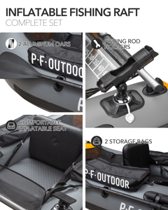 Catamarán Neumático de Alta Velocidad 170cm/120cm, Barco de Pesca Inflable en Forma de U PF06/1, Barco Inflable de Alta Velocidad 170cm/120cm R - Product Image 5