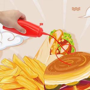 Bouteille de Ketchup en plastique, pulvérisateur d'assaisonnement, bouteille de Ketchup rouge, nouveautés jouets pour la fête du phare, Halloween - Product Image 6