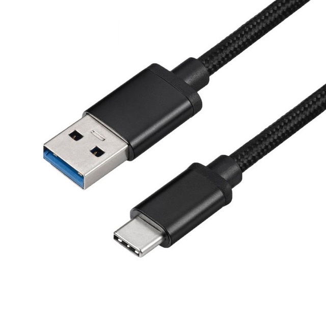 USB 3.0 Type A to Type C Braided Cable High Speed Data Transfer Charging Wire 1M