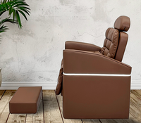 Fauteuil de lavage de cheveux commercial moderne en métal, inclinable/assise, avec bac en fibre de verre dissimulé, repose-pieds amovible, multifonction, US