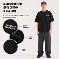 T-shirt en coton épais unisexe à manches courtes, imprimé, respirant, confortable, grande taille, style streetwear décontracté, vente en gros