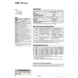 SMC Pneumatics Piezas neumáticas de cilindro de compacto - Product Image 1