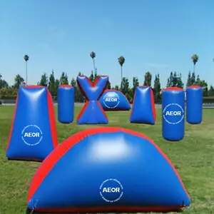 Juegos de deportes al aire libre, juego de tiro con arco, Bunkers de Paintball inflables, Arena