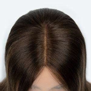 Pelucas Premium sin Pegamento con Encaje Frontal 13x4 HD, Lisas de 14 Pulgadas, Balayage Marrón con Reflejos Dorados, Cabello Humano Brasileño Pre-Arrancado - Product Image 3