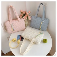 Nouvelle arrivée : Sac à bandoulière portable antivol en nylon de 13 pouces, grande capacité, en forme de cœur, style coréen, extensible, pour ordinateur portable