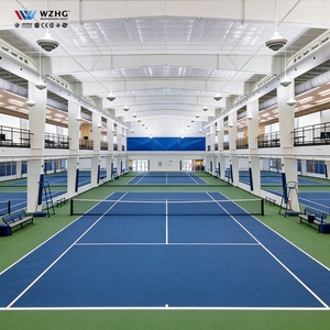 อาคารโครงสร้างเหล็กสำเร็จรูปแบบ Clear Span สำหรับสนามกีฬาอเนกประสงค์ อาคารโลหะ อาคารอุตสาหกรรมเหล็ก โกดังเก็บอุปกรณ์กีฬา - Product Image 3