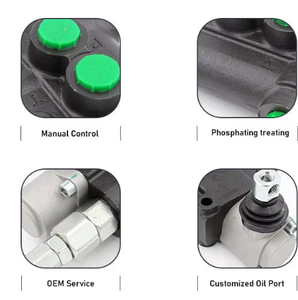 Vanne de commande hydraulique manuelle P80-LDG-U78-OT Vanne de commande directionnelle monobloc | P80-LDG-U78-OT et personnalisation - Product Image 4