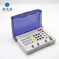 Boîte de désinfection pour implants dentaires avec règle de mesure de profondeur, boîte de diagnostic et de traitement articulée, en promotion