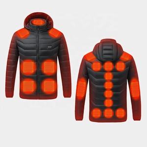 새로운 남여 공용 21 존 가열 재킷 겨울 재킷 경량 열 분리 후드 코트 가열 전원 재킷 배터리 포함 없음 - Product Image 1