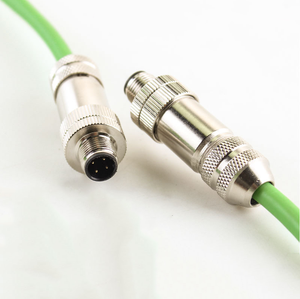 Cable Ethernet Industrial M12 D-Code de 4 Pines Macho a RJ45 Metálico Profinet, Blindado IP67, Cat5e, para PLC - Product Image 3