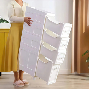 22Cm Cao Đa Hai Lớp Lưu Trữ Ngăn Kéo Nhựa Quần Áo Tủ Cho Phòng Khách Mỏng Lưu Trữ Tủ Ngăn Kéo - Product Image 4