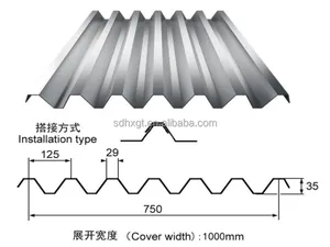 Tata High Quality 26 12 30 Steel Roof Sheet 20 Gauge Corrugated 0.30mm Tata Steel Roof Sheet Price