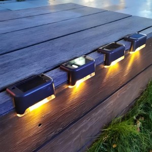 新しい<span class=keywords><strong>LED</strong></span>ステップライト 防水 ガーデンソーラーライト フェンスライト 屋外デッキライト 階段ソーラーランプ - Product Image 6
