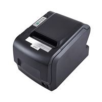 Impresora térmica de escritorio para facturas con cortador automático, impresora de tickets de puertos múltiples con papel térmico en stock