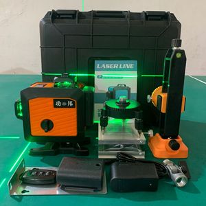 Nivel Láser Rotatorio Recargable de Haz Verde, Autonivelante, 360 Grados Horizontal y Vertical, 16 Líneas 4D para Azulejos y Carpintería - Product Image 3