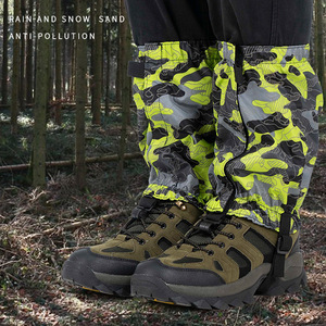 Guêtres de jambe réglables étanches avec logo de conception OEM pour la randonnée dans la boue, le sable et la neige Chasse en <span class=keywords><strong>montagne</strong></span> Escalade Raquette - Product Image 2