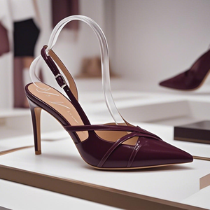 Sandali con Cinturino Sottile Rosso Vino Personalizzati, Tacchi Ultra Alti da <span class=keywords><strong>Donna</strong></span>, Plateau con Zeppa, Traspiranti e Leggeri, Moda Estiva - Product Image 5