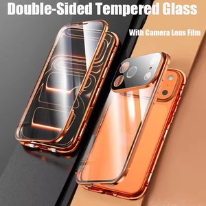360 magnetic double-sided glass case for iphone 17 16 15 pro max,for iphone 17 360 full body case <b>privacy</b> <b>screen</b> - Product Image 3