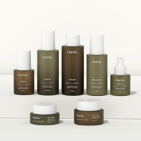 Ensemble de flacons en verre mat de qualité supérieure pour soins de la peau, emballage cosmétique, flacon pour toner, lotion, sérum, crème, couleur personnalisée