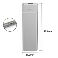 قرص صلب خارجي محمول من يولايك بسعة 256 جيجابايت بواجهة M.2 مع USB 3.0، سرعة قراءة/كتابة 401-500 ميجابايت/ثانية، ضمان لمدة 3 سنوات، ذاكرة تخزين مؤقت 1 ميجابايت للحاسوب المحمول