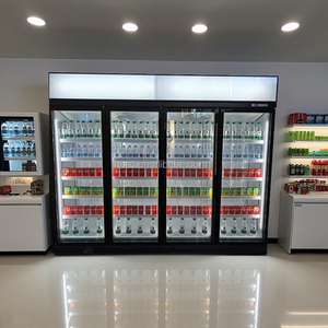 Refrigerador Vertical para Bebidas de Supermercado, Refrigerador con Puerta de Vidrio y Enfriamiento por Aire para Venta al por Mayor en Fábrica - Product Image 3