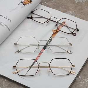 2020 nuevo retro miopía luz ultra versión coreana de la marco de los hombres de metal plano de moda gafas de lectura las mujeres - Product Image 3
