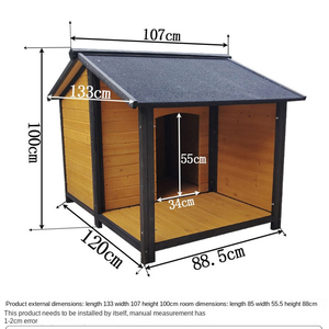 Vente chaude en bois chien Cage jardin chenil cour Villa Protection solaire extérieur chien grand chien maison - Product Image 6