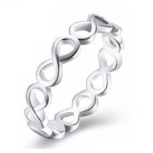 Anello a Forma di Otto Cavo per Donne, Gioielli Minimalisti alla Moda, Vendita all'Ingrosso - Product Image 1