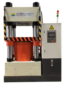 200 Tons Servo Cylinder Four-column Coin Punching Machine Badge Medal Stamping Hydraulic Molding Machine