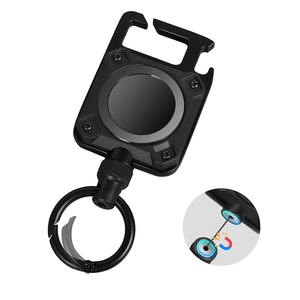 <span class=keywords><strong>Porte</strong></span>-clés rétractable rectangle avec bobine de <span class=keywords><strong>porte</strong></span>-<span class=keywords><strong>badge</strong></span> à fermeture magnétique avec ouvre-bouteille à cordon solide - Product Image 1