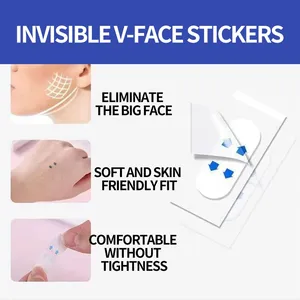 Cerotti Adesivi Invisibili per Lifting Istantaneo del Viso a V, Nastro per Lifting del Doppio Mento e Collo, 40 Pezzi/Confezione - Product Image 3