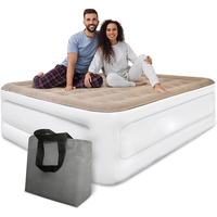 Matelas pneumatique de luxe, lit double gonflable, lit pneumatique auto-gonflant avec pompe intégrée, matelas pneumatique