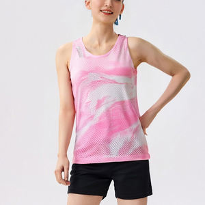 Singlet de course pour homme de haute qualité, à séchage rapide, respirant, débardeur athlétique, 100% polyester, imprimé numérique, décontracté, pour la salle de sport - Product Image 5