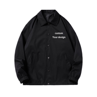 Blouson Bomber Homme Personnalisé Simple Boutonnage Automne Grande Taille en Tissu Laine Enduit de Haute Qualité – Vente en Gros