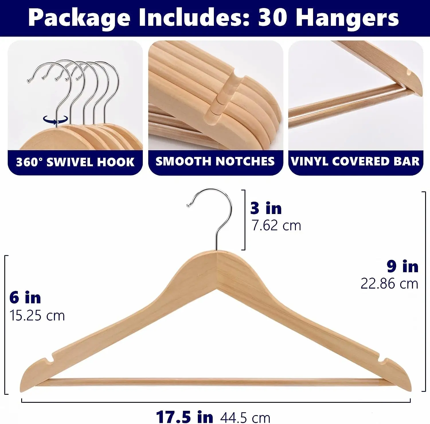 Houten Riem Organizer Hanger Met 8 Haken Houten Kleding Hanger Kleding Luxe Garderobe Houten Broekhanger Space Saver