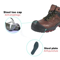 Chaussures de sécurité en acier de haute qualité pour l'industrie, bottes unisexes imperméables pour l'hiver, résistantes aux acides et aux huiles
