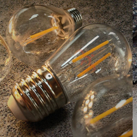 TOPREX Décor E14 Base Ampoule LED Meilleure qualité 3500K 2700K 4W 2W Verre clair avec S14 Edison Filament CE AC Cri 95 Entrée 220V