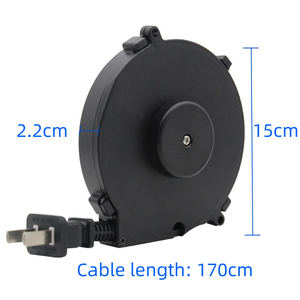 تصميم جديد سلك تمديد صغير قابل للسحبِ مع إعادة الترجيع أوتوماتيكيابل أسود ، مع بكرة Usb قابلة للسداد - Product Image 2