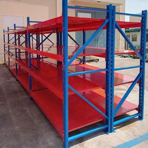 Étagères métalliques robustes sur mesure à plusieurs niveaux, capacité de 600 kg/étagère, pour garage, entrepôt, unité de stockage, <span class=keywords><strong>rayonnage</strong></span> empilable, couleur noire - Product Image 4