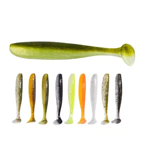 Isca Artificial TT Shad Fish Lure AR25 68mm 2 3g 10pcs Bag Double Color T Tail Soft Lure