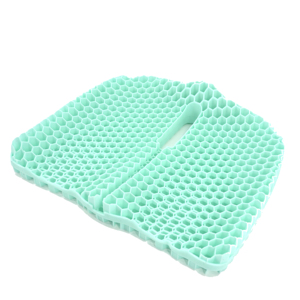 Cooling Seat Cushion with Honeycomb Pattern Anti-Slip Bamboo Fiber <b>Pad</b> for <b>Chair</b> Buttocks Support Rectangle Shape - Product Image 1