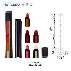 Envase de Lápiz Labial de Lujo, Tubo de Metal Recargable, Envase Redondo de Lujo para Lápiz Labial, Tubos de Brillo Labial de Marca Privada - Product Image 2