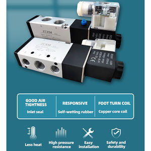 Électrovanne vanne de commande pneumatique vanne directionnelle 4V210-08 2V 3V Air 12V/24V/220V - Product Image 4
