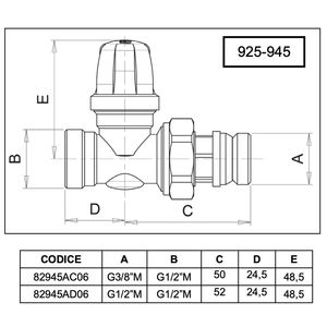 Support droit tulipe pour vannes de contrôle Taille 3/8X1/2 - Product Image 3